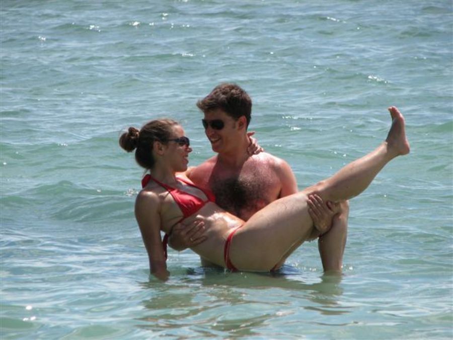 Enjoying the sea at Koh-Pangan   